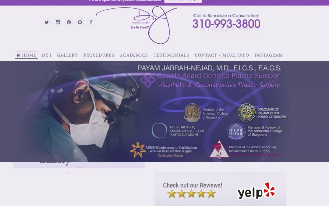 Dr. J Plastic Surgery  – White Inc. Consult